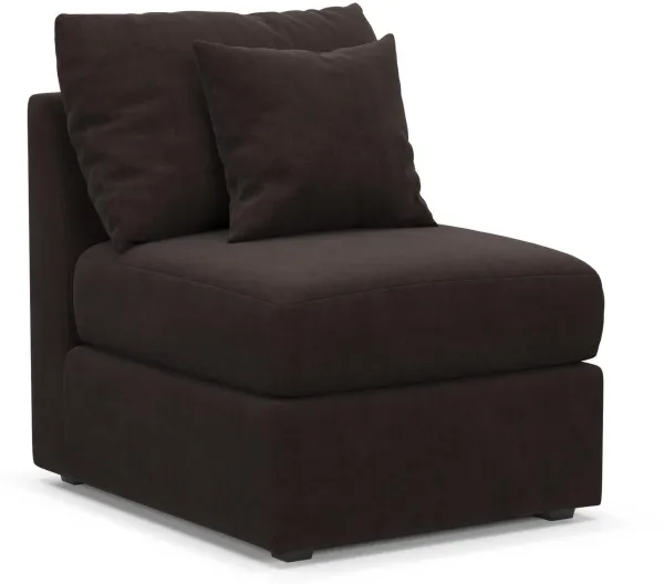 The Pitt Foam Comfort Armless Chair - Merrimac Dark Brown