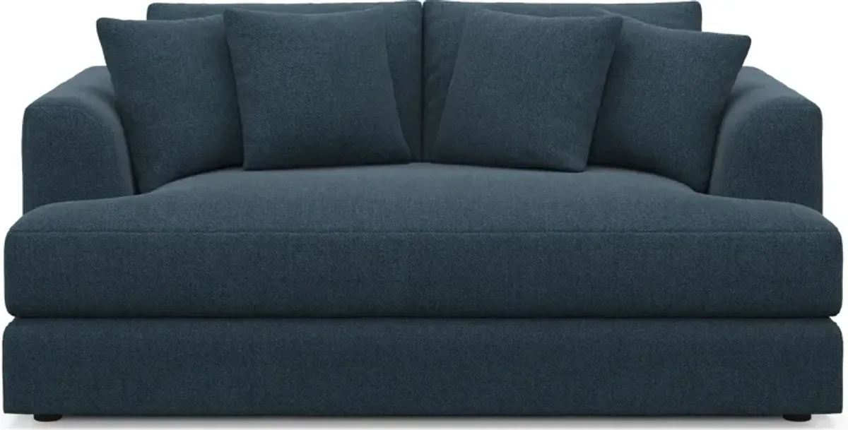 Ridley Hybrid Comfort Loveseat - Broderick Indigo