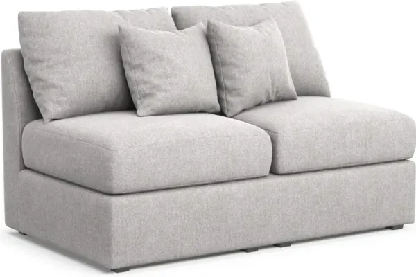 The Pitt Foam Comfort Armless Loveseat - Burmese Granite