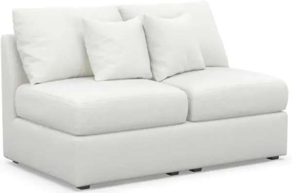 The Pitt Foam Comfort Armless Loveseat - Contessa Vanilla