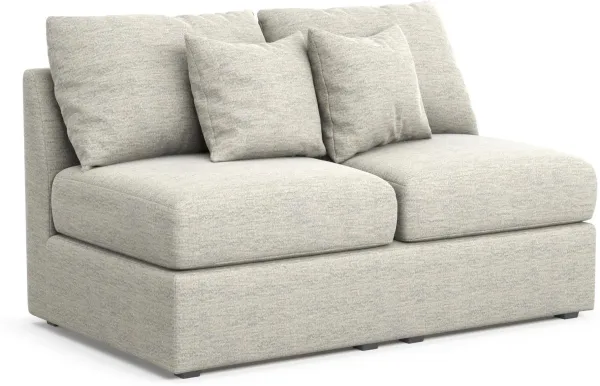 The Pitt Foam Comfort Armless Loveseat - Merino Chalk