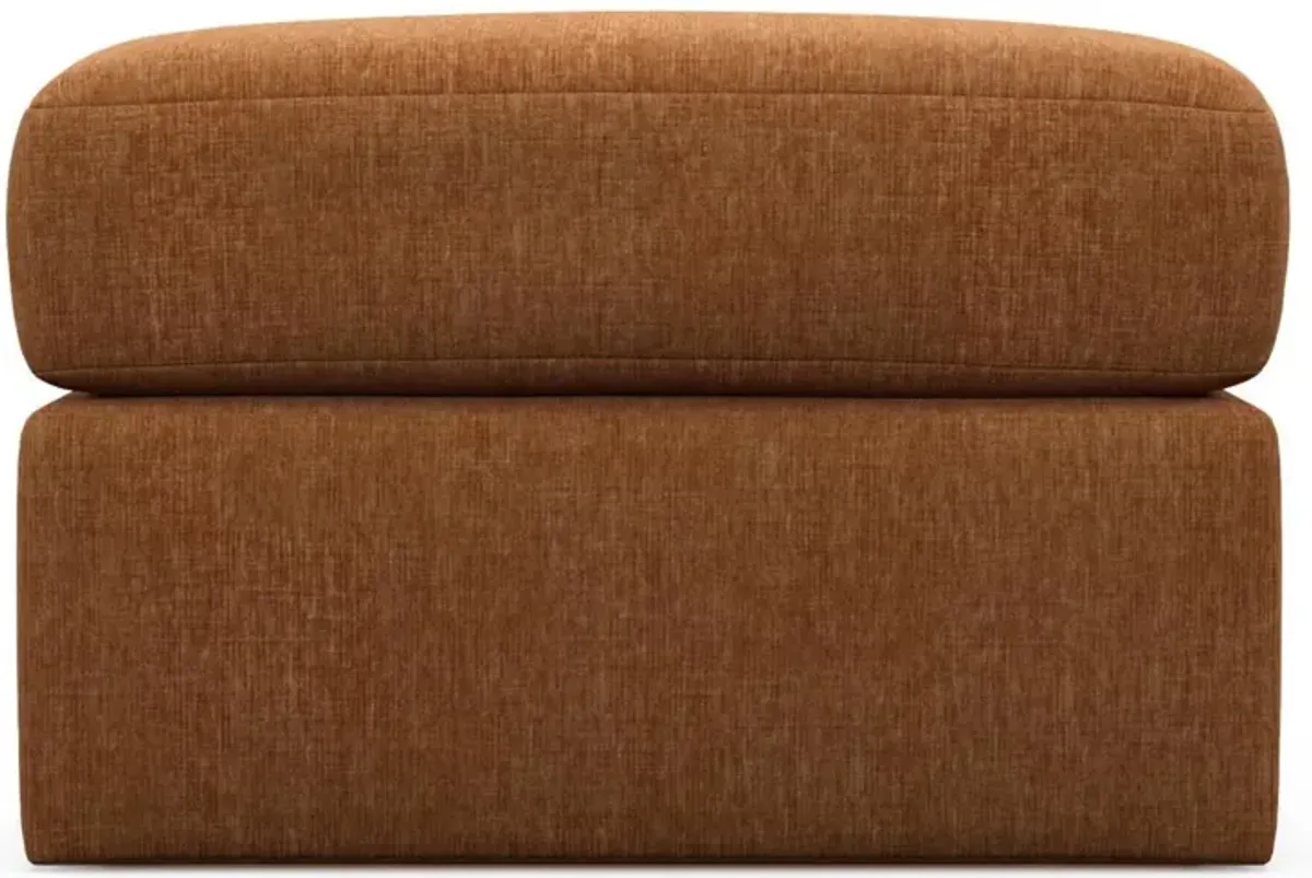 The Pitt Foam Comfort Ottoman - Contessa Ginger