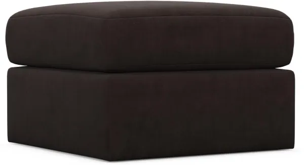 The Pitt Foam Comfort Ottoman - Merrimac Dark Brown