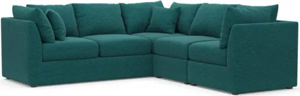The Pitt Foam Comfort Sectional - Bloke Peacock