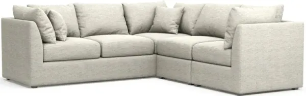 The Pitt Foam Comfort Sectional - Merino Chalk