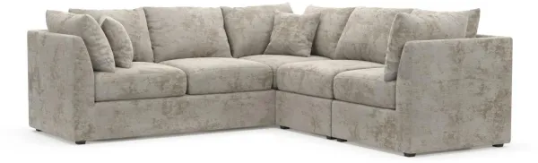 The Pitt Foam Comfort Sectional - Hearth Cement