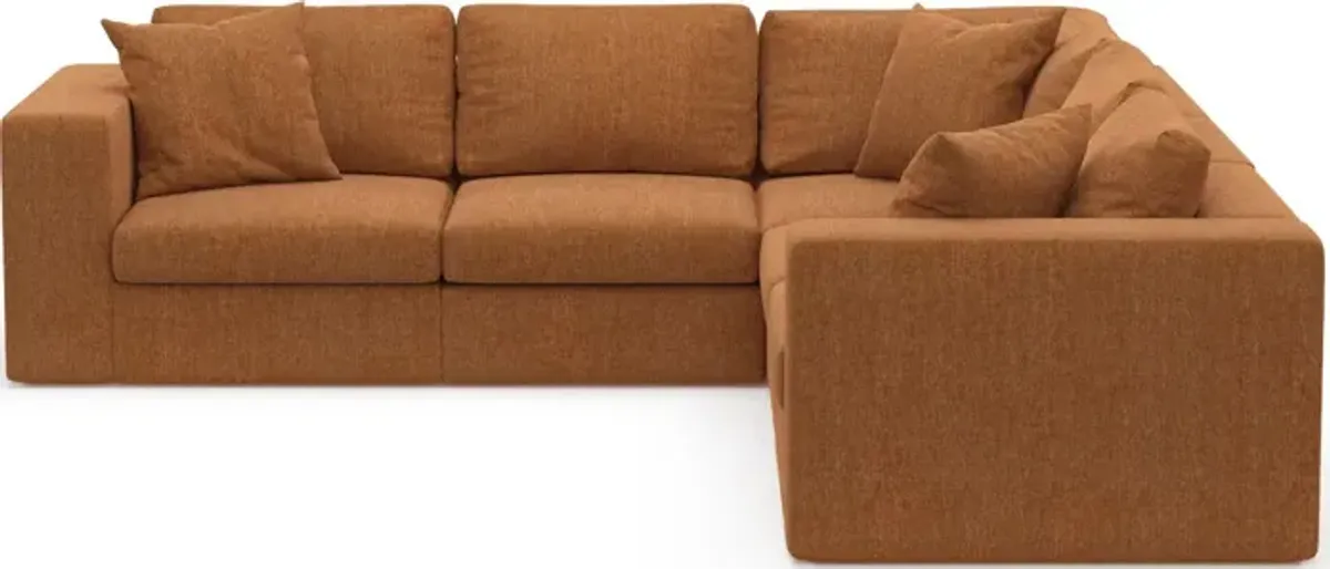 Collin Foam Comfort 5-Piece Sectional - Contessa Ginger