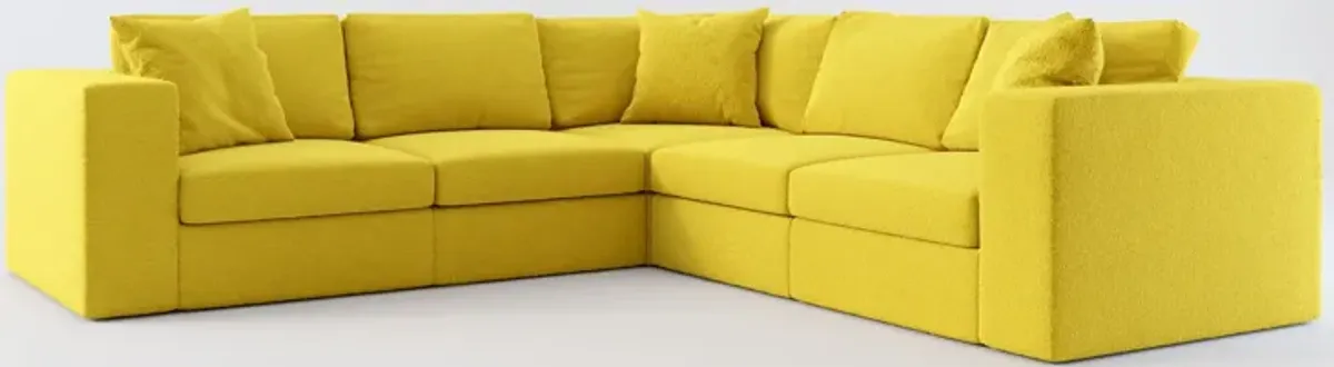 Collin Foam Comfort 5-Piece Sectional - Bloke Goldenrod