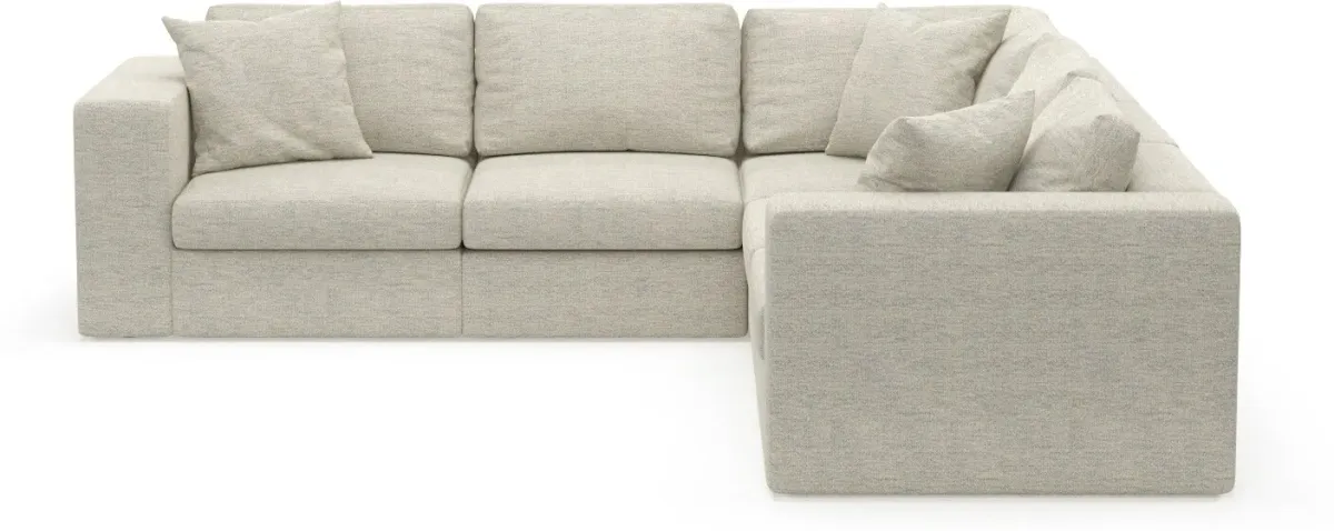 Collin Foam Comfort 5-Piece Sectional - Merino Chalk