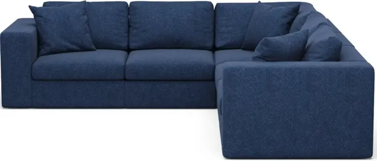 Collin 5-Piece Foam Comfort Sectional - Oslo Navy