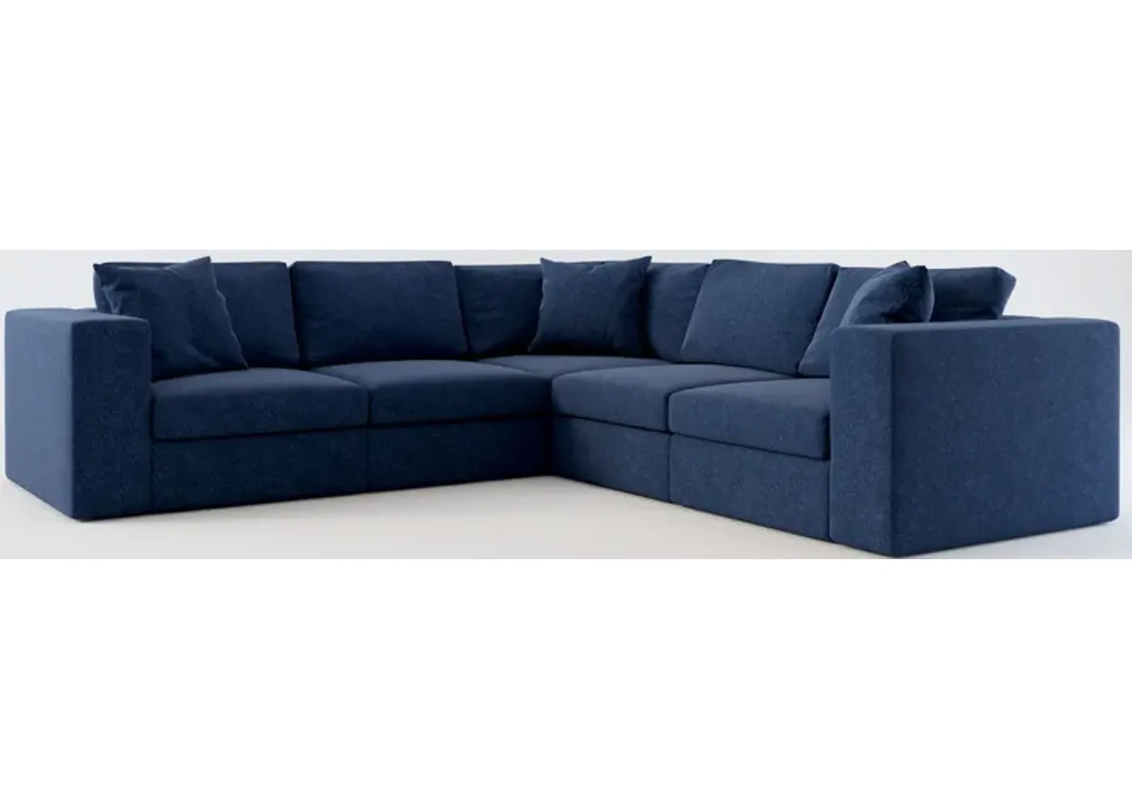 Collin 5-Piece Foam Comfort Sectional - Oslo Navy