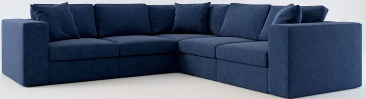 Collin 5-Piece Foam Comfort Sectional - Oslo Navy