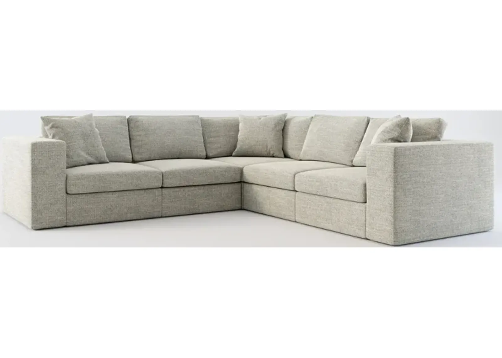 Collin 5-Piece Foam Comfort Sectional - Pandora Pepper