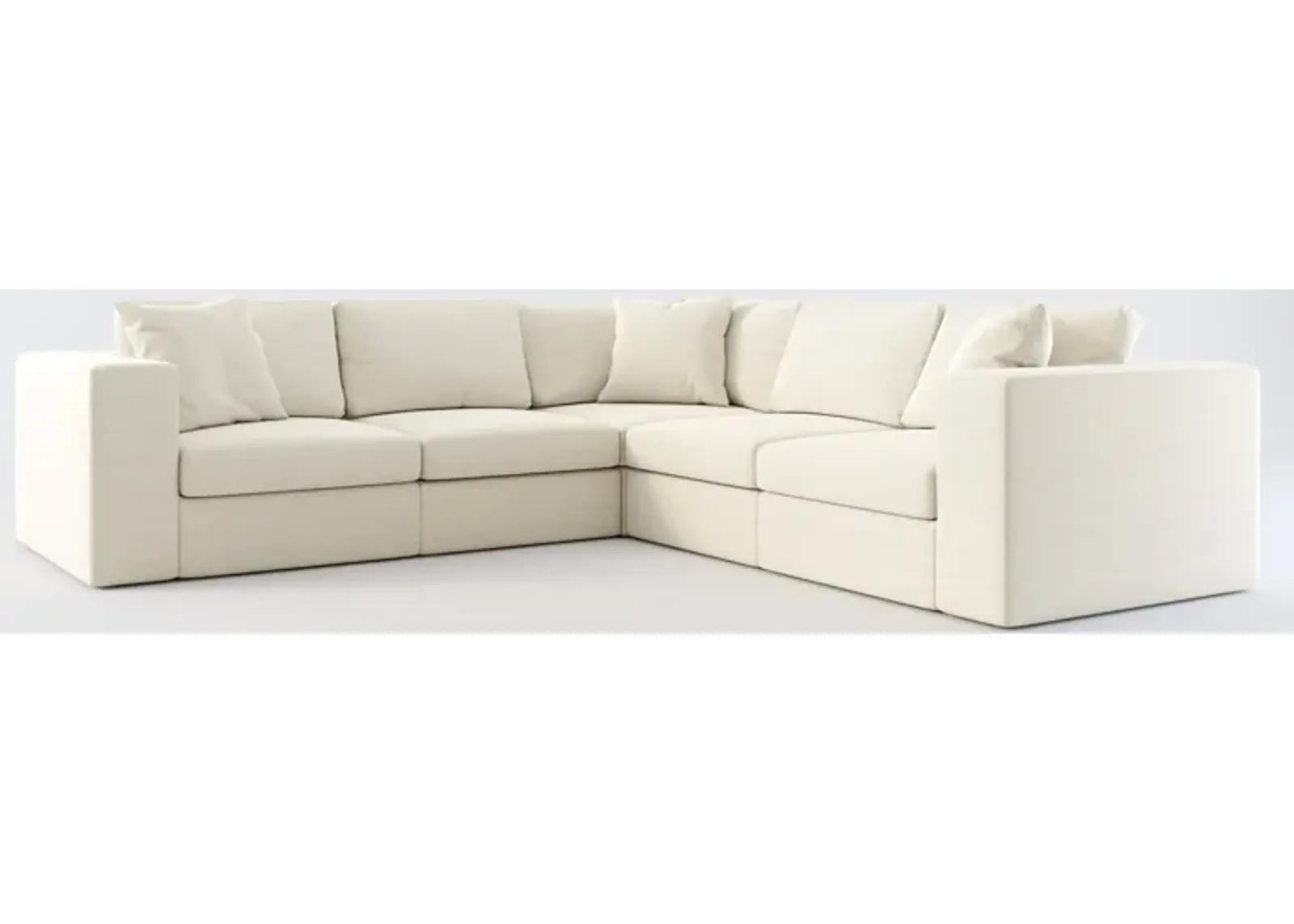 Collin Foam Comfort 5-Piece Sectional - Curious Pearl