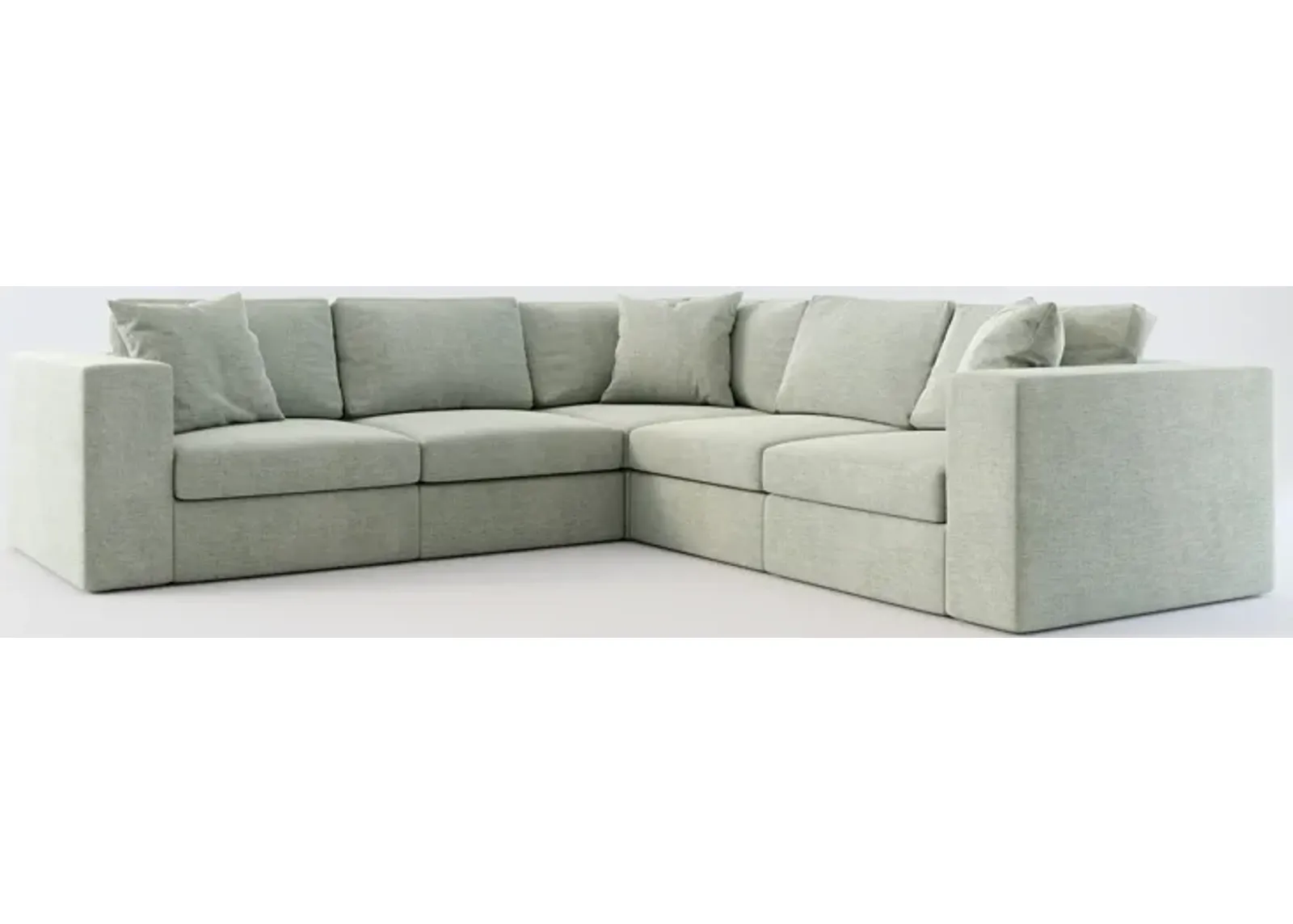 Collin Foam Comfort 5-Piece Sectional - Oslo Snow