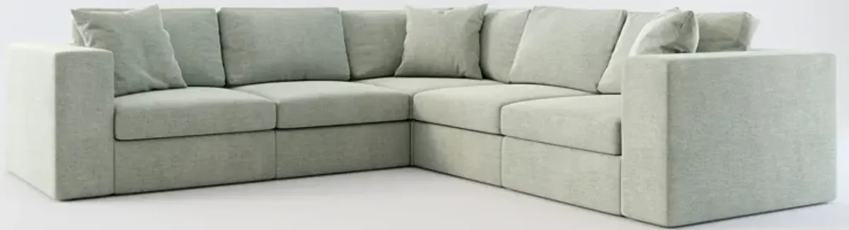 Collin Foam Comfort 5-Piece Sectional - Oslo Snow