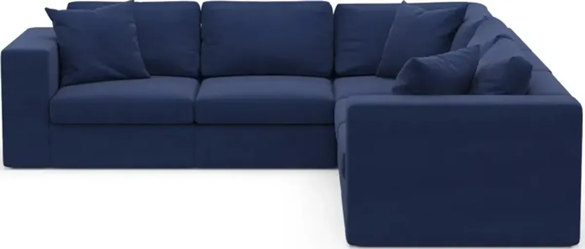 Collin Foam Comfort 5-Piece Sectional - Abington Indigo