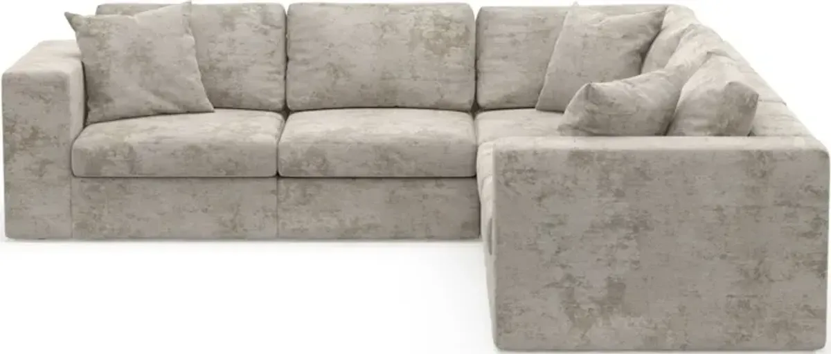 Collin Foam Comfort 5-Piece Sectional - Hearth Cement