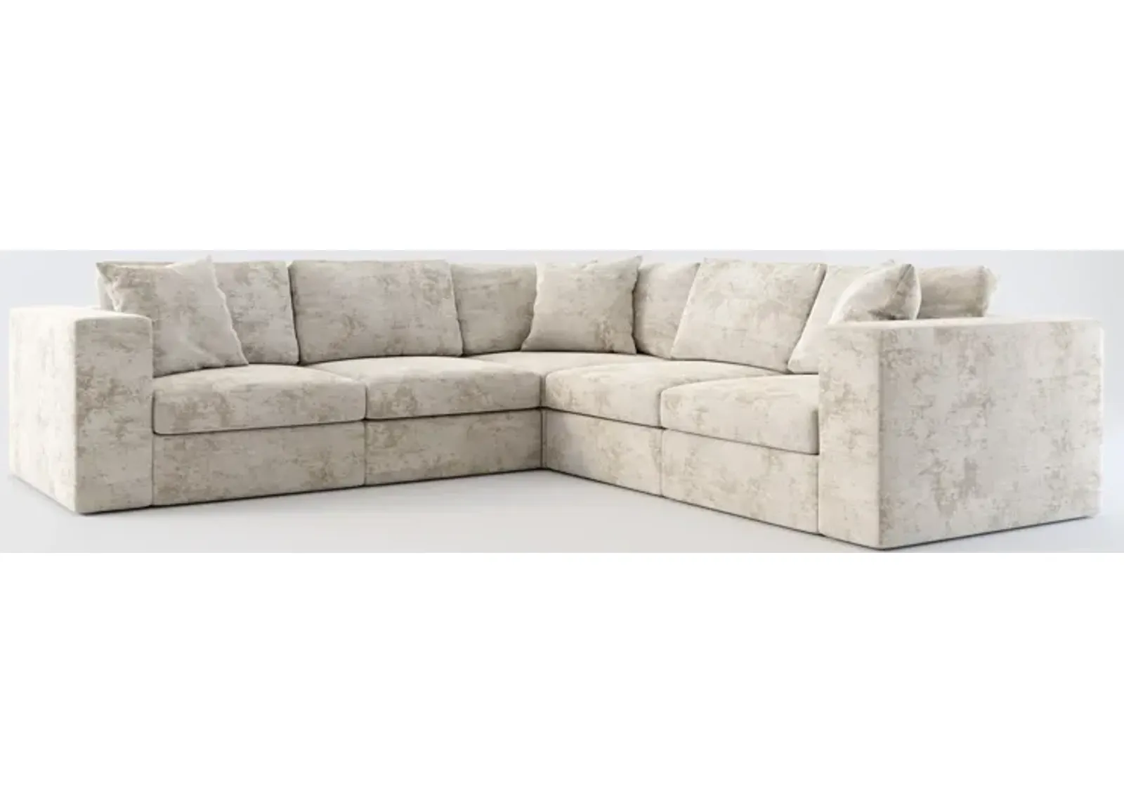 Collin Foam Comfort 5-Piece Sectional - Hearth Cement