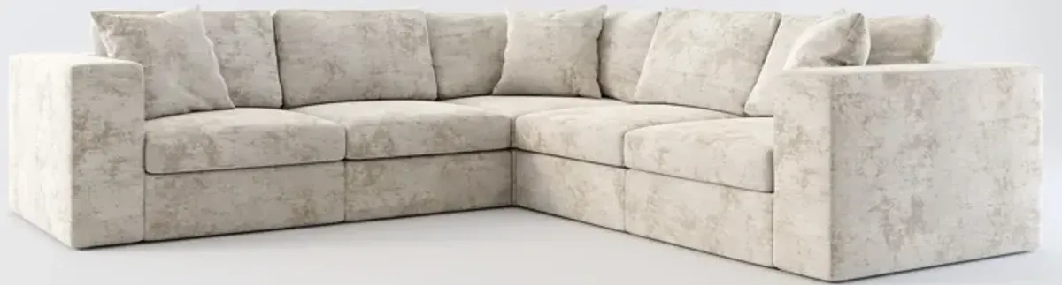 Collin Foam Comfort 5-Piece Sectional - Hearth Cement