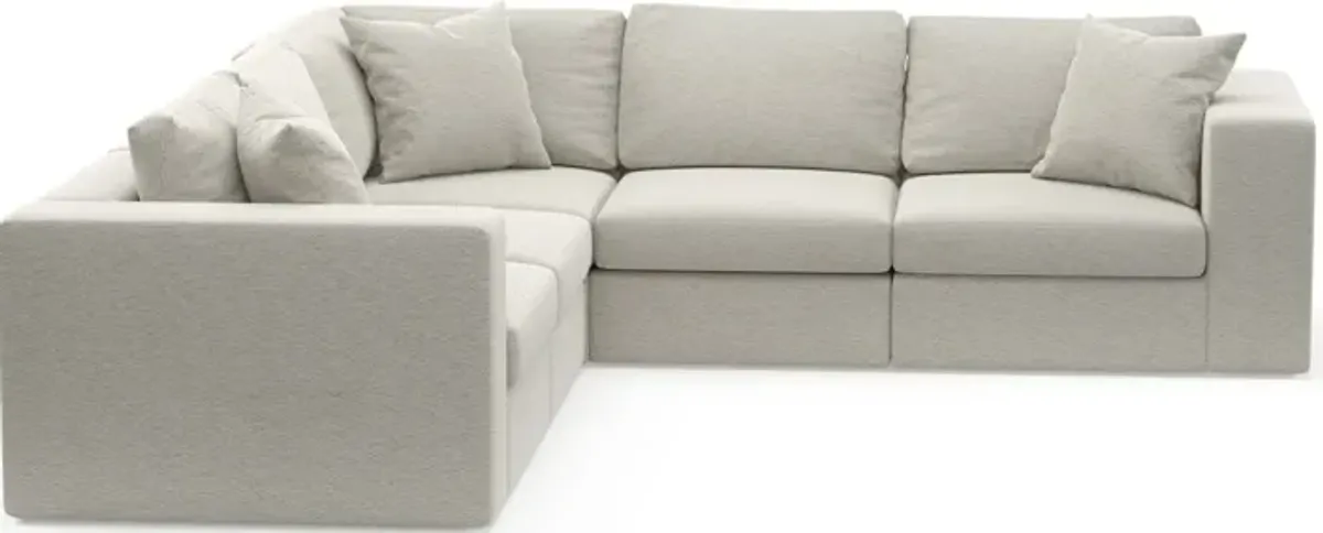 Collin Foam Comfort 5-Piece Sectional - Everton Grey