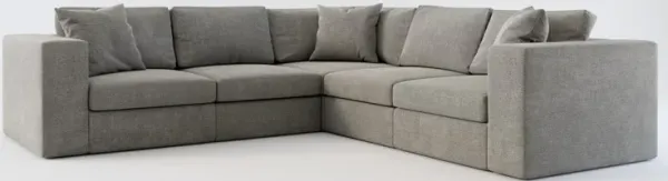 Collin Foam Comfort 5-Piece Sectional - Living Large Charcoal