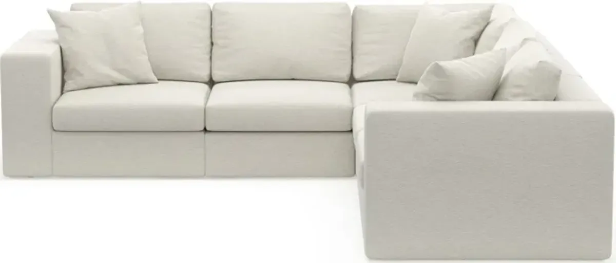 Collin Foam Comfort 5-Piece Sectional - Living Large White