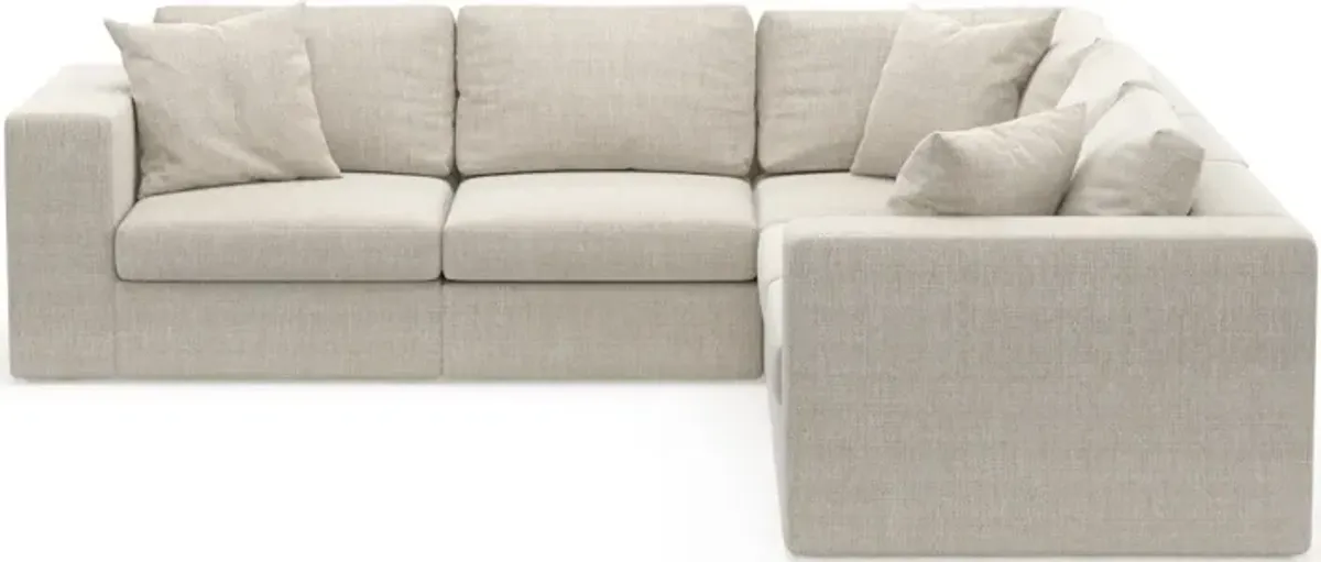 Collin Foam Comfort 5-Piece Sectional - Mason Porcelain