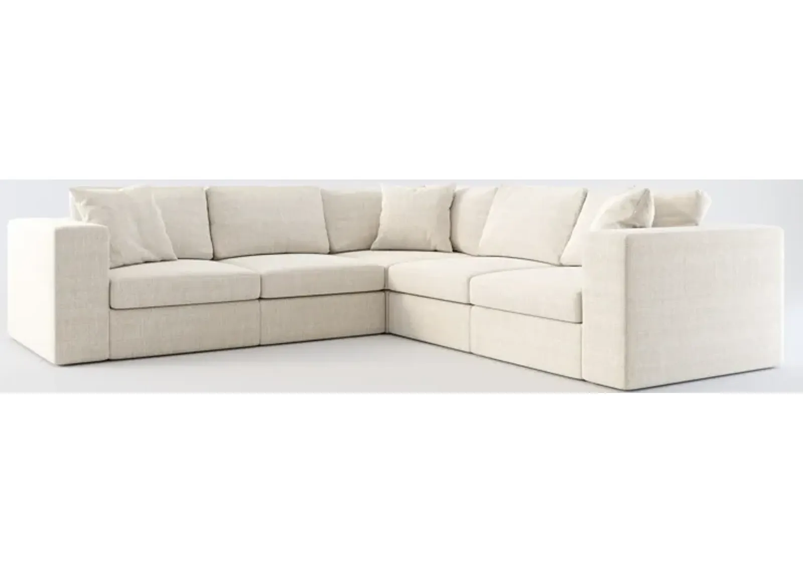 Collin Foam Comfort 5-Piece Sectional - Mason Porcelain