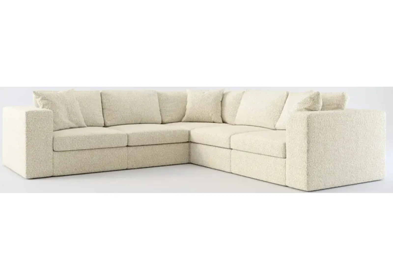 Collin Foam Comfort 5-Piece Sectional - Bloke Cotton