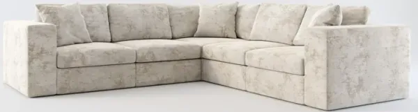 Collin Hybrid Comfort 5-Piece Sectional - Hearth Cement