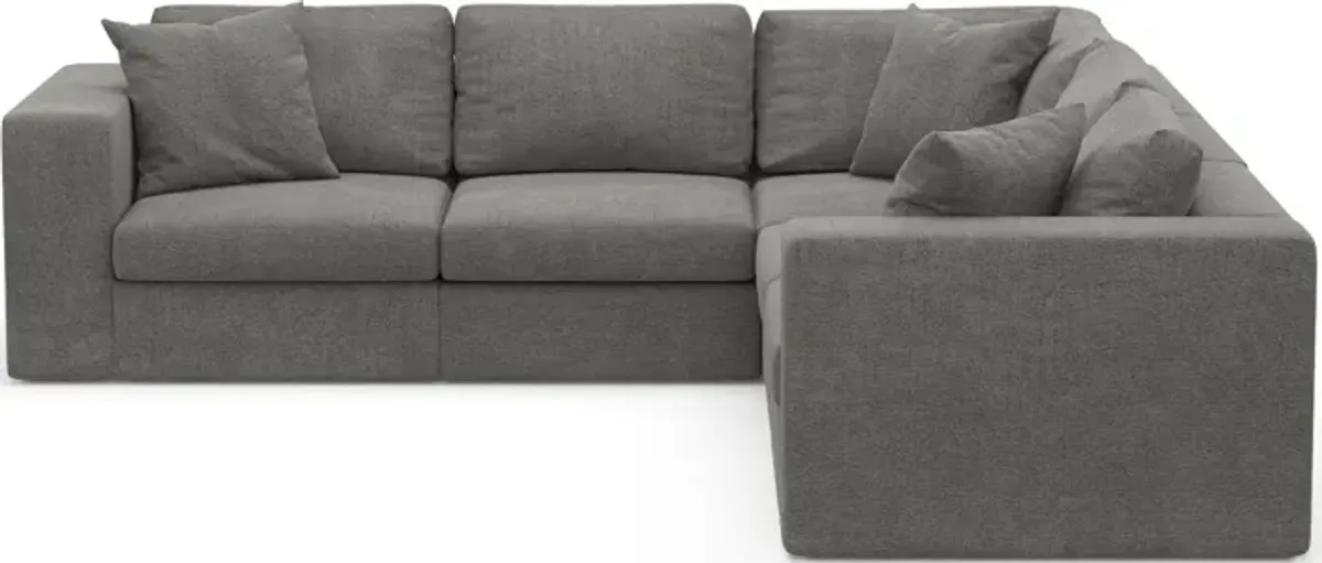 Collin Hybrid Comfort 5-Piece Sectional - Living Large Charcoal