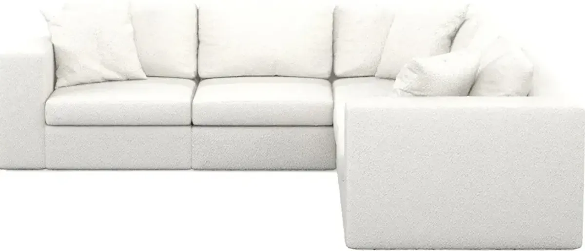 Collin Hybrid Comfort 5-Piece Sectional - Bloke Snow