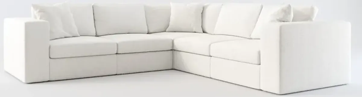 Collin Hybrid Comfort 5-Piece Sectional - Bloke Snow