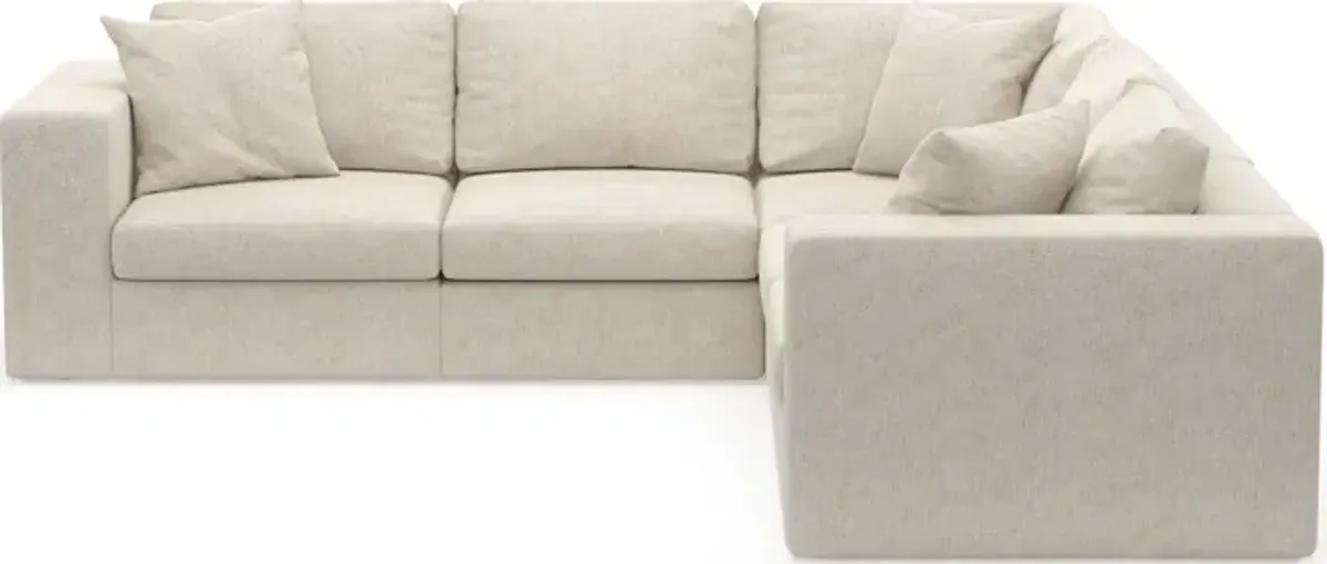 Collin Hybrid Comfort 5 Pc. Sectional - M Ivory