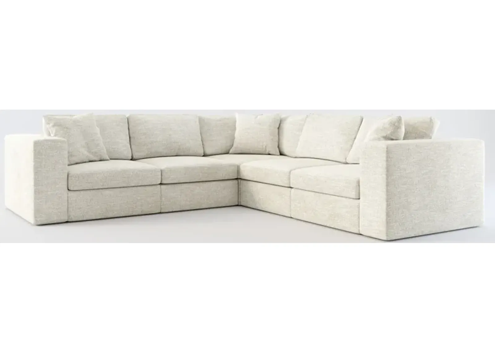 Collin Hybrid Comfort 5 Pc. Sectional - M Ivory