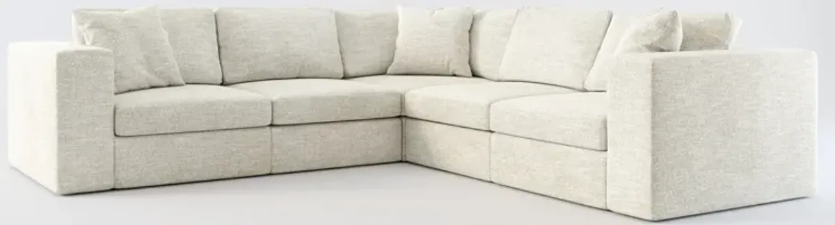 Collin Hybrid Comfort 5 Pc. Sectional - M Ivory