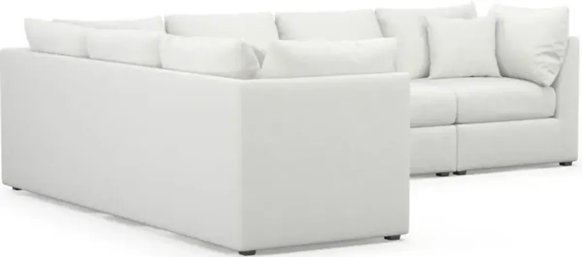 The Pitt Foam Comfort Sectional - Contessa Vanilla