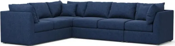 The Pitt Foam Comfort Sectional - Oslo Navy