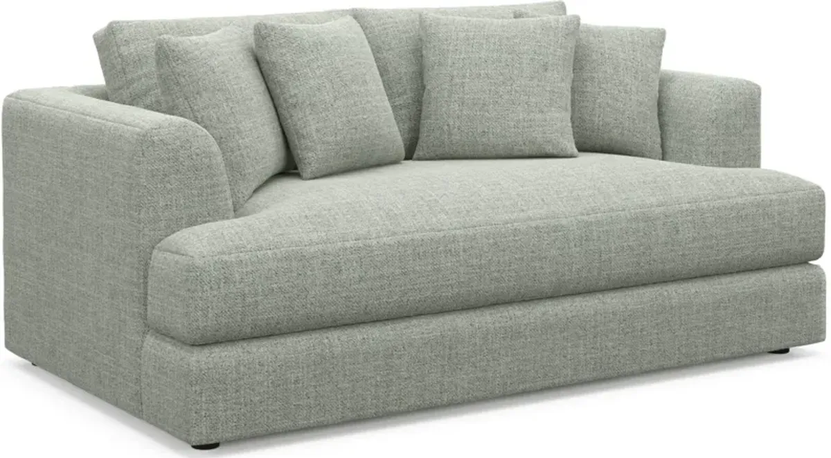 Ridley Hybrid Comfort Sofa, Loveseat, and Chair Set - Broderick Sea Glass