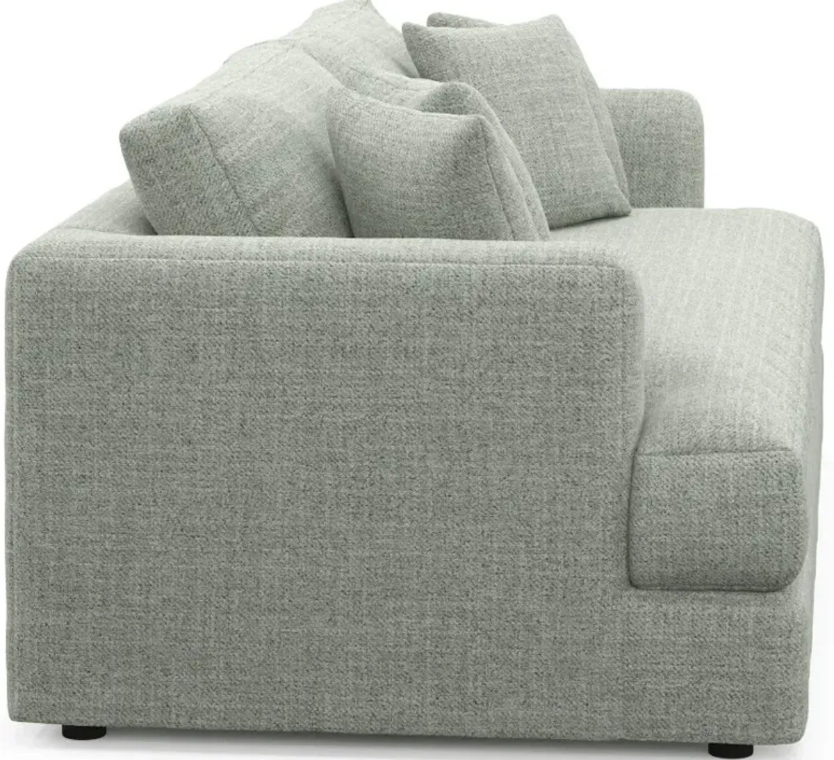 Ridley Hybrid Comfort Sofa, Loveseat, and Chair Set - Broderick Sea Glass