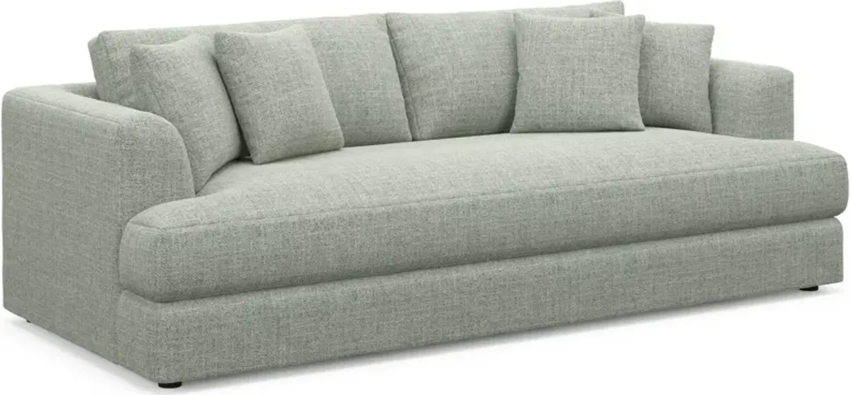 Ridley Hybrid Comfort Sofa, Loveseat, and Chair Set - Broderick Sea Glass