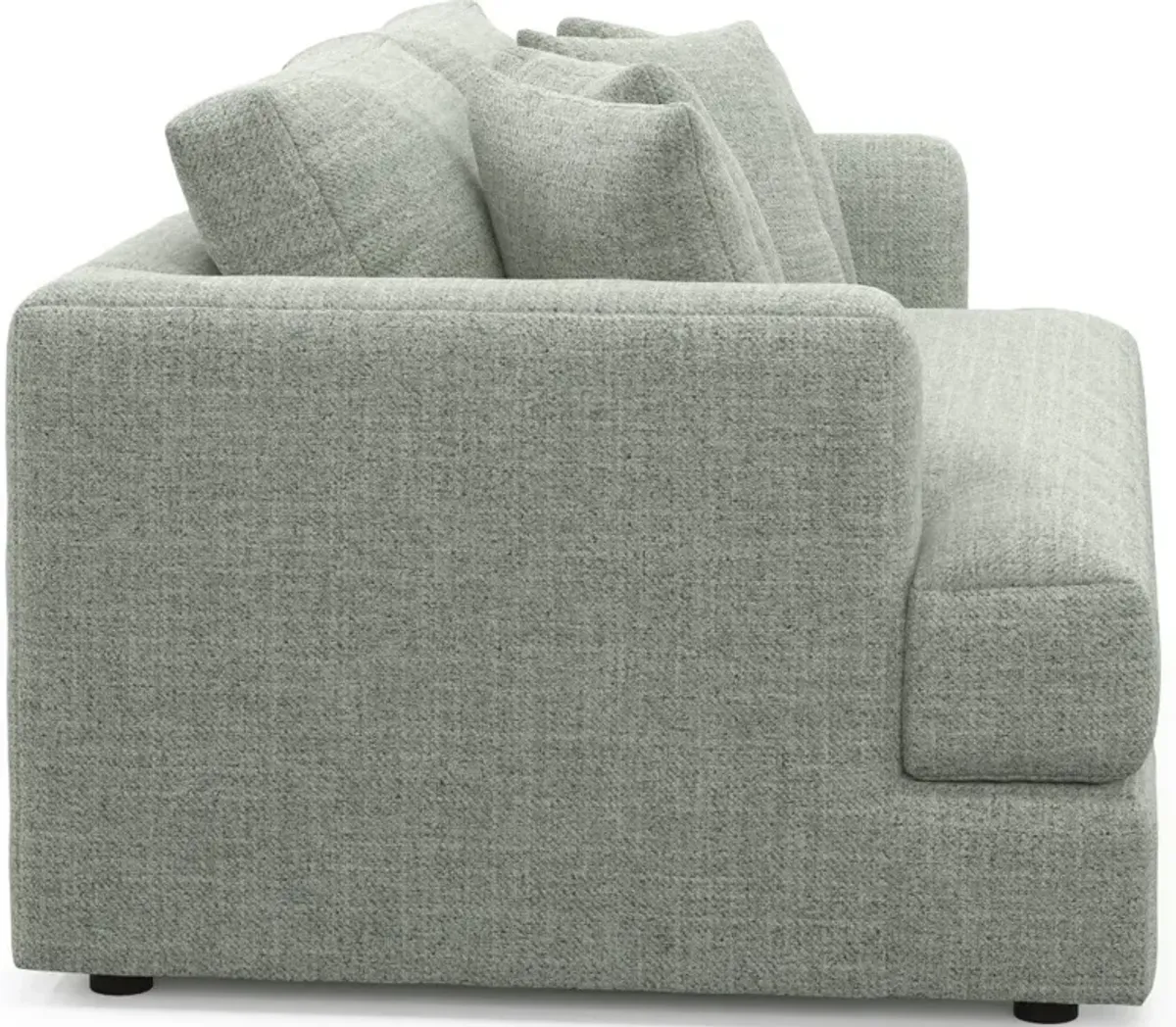 Ridley Hybrid Comfort Sofa, Loveseat, and Chair Set - Broderick Sea Glass