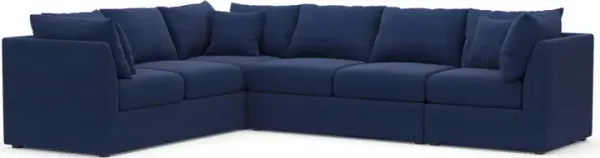 The Pitt Foam Comfort Sectional - Abington Indigo