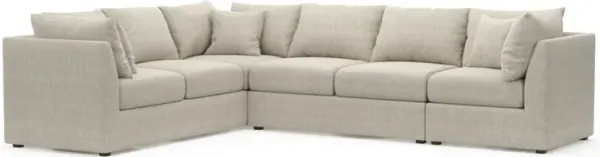 The Pitt Foam Comfort Sectional - Mason Porcelain