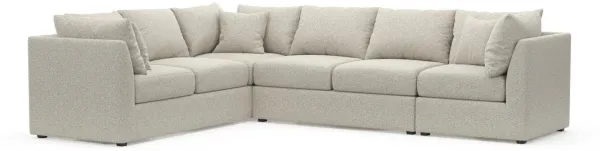 The Pitt Foam Comfort Sectional - Muse Stone