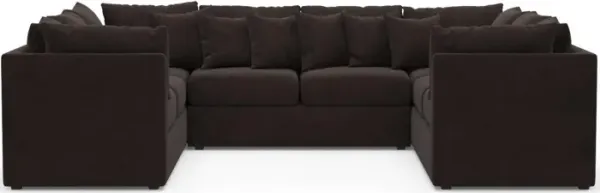 The Pitt Foam Comfort Sectional - Merrimac Dark Brown