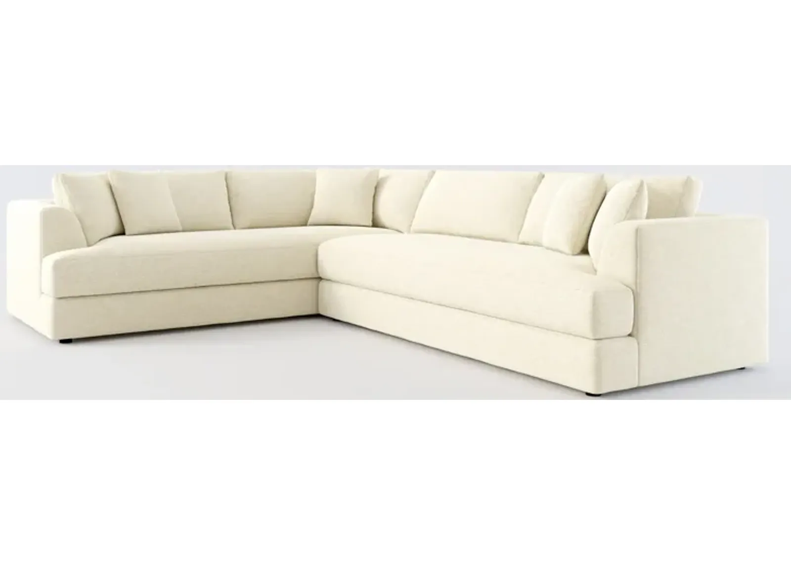 Ridley Hybrid Comfort 2-Piece Sectional with Right-Facing Sofa - Bridger Shell