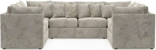 The Pitt Foam Comfort Sectional - Hearth Cement