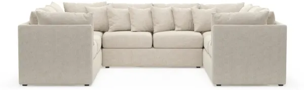 The Pitt Foam Comfort Sectional - M Ivory